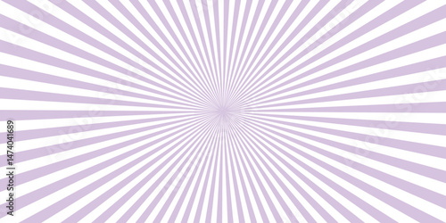 Abstract background with sunburst pattern purple   and white gradient vector ray design. Abstract backgrounds fairground patterns purple Twirl Sunburst Pattern Abstract Background. Ray.	