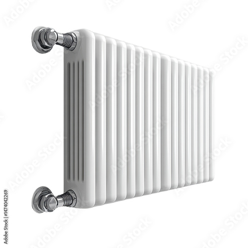 Radiators isolated on transparent background.