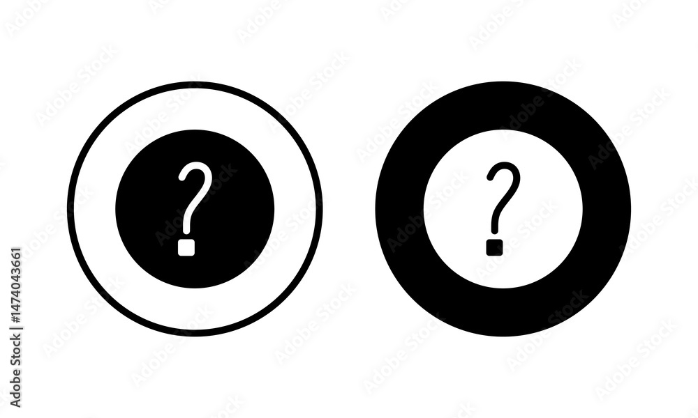 Question icon vector illustration. question mark sign and symbol Question icon vector illustration. question mark sign and symbol