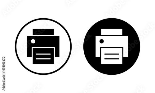 Print icon vector illustration. printer sign and symbol