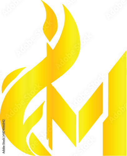 LM Flame Logo for Creative Design