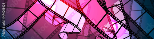 sfondo, pellicola, cinema, film, fotogrammi, rullino, spettacolo, video
