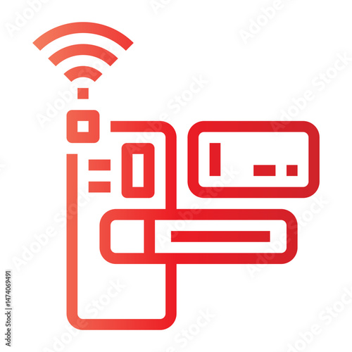 smart door gradient icon