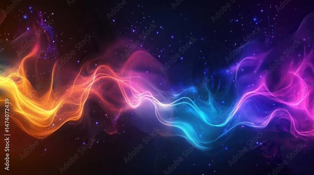 Fototapeta premium Abstract vibrant swirling colors (5)