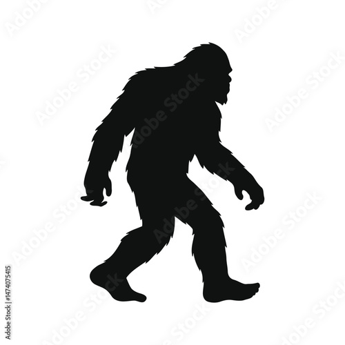 Silhouette of bigfoot