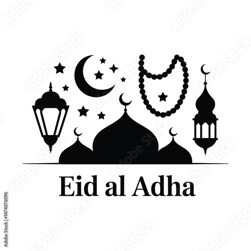 Eid al Adha Festival Vector Design for Islamic Celebrations