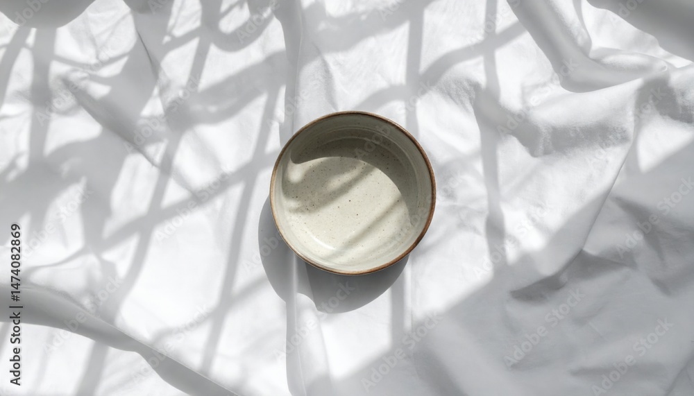 Minimalist ceramic bowl bright studio artistic photography soft light top-down view elegance in simplicity Minimalist ceramic bowl bright studio artistic photography soft light top-down view elegance in simplicity