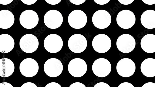 Black polka dot seamless pattern on white background