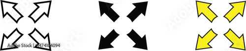 The Symbolism and Design of Directional Arrows vector illustration.