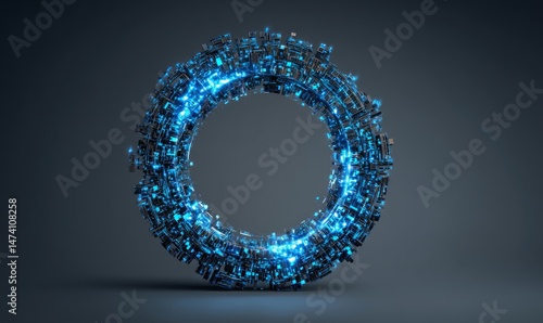 Abstract graphic design serves as a representation of the concept of digital background technology