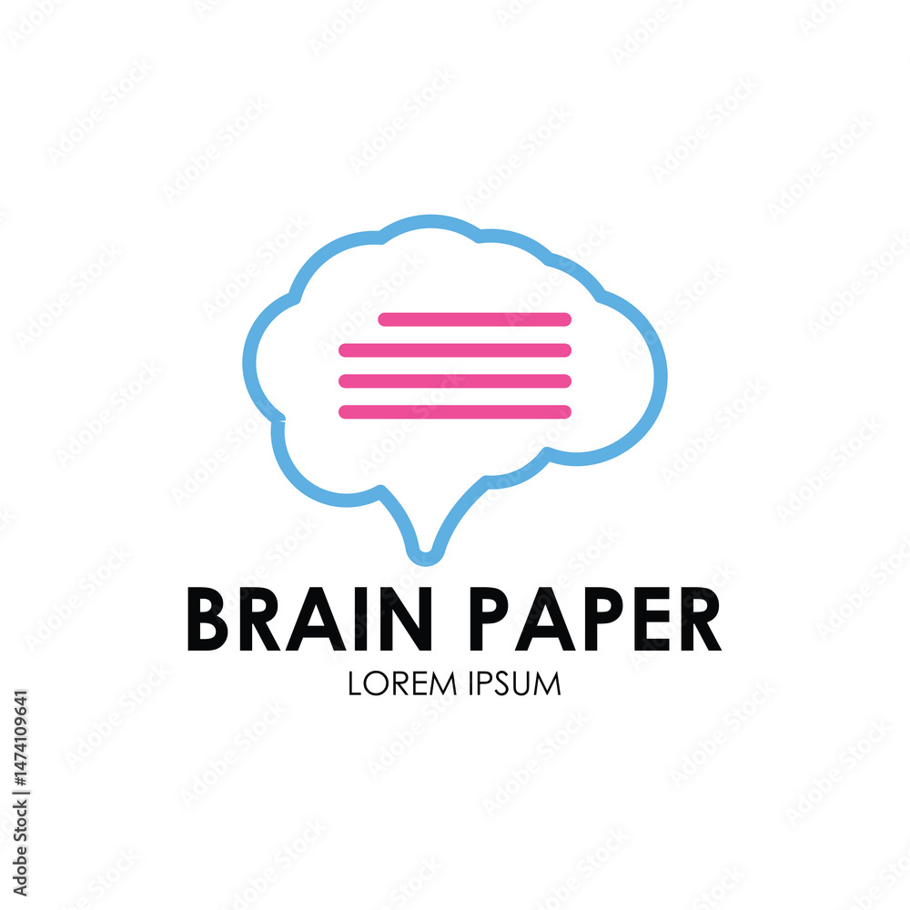 Brain logo design concept template Brain logo design concept template