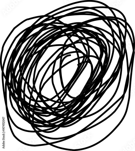 hand drawn black scribble line shape light vector. black scribble brush stroke. logo design element. chaos scribble pattern. black ink pen scribble