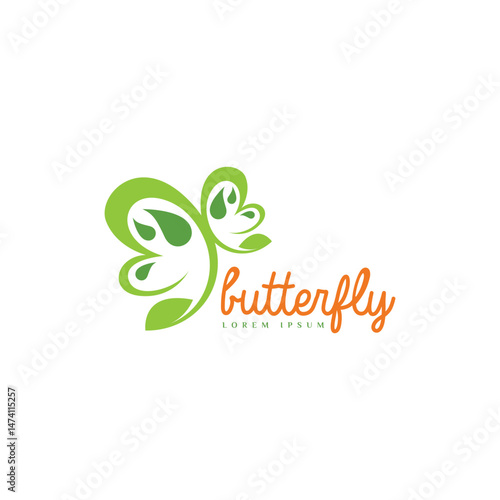 Butterfly logo design template