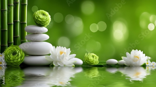 Incorporating zen stones and flowers into a spa design can create a relaxing atmosphere that supports a healthy business and overall wellness