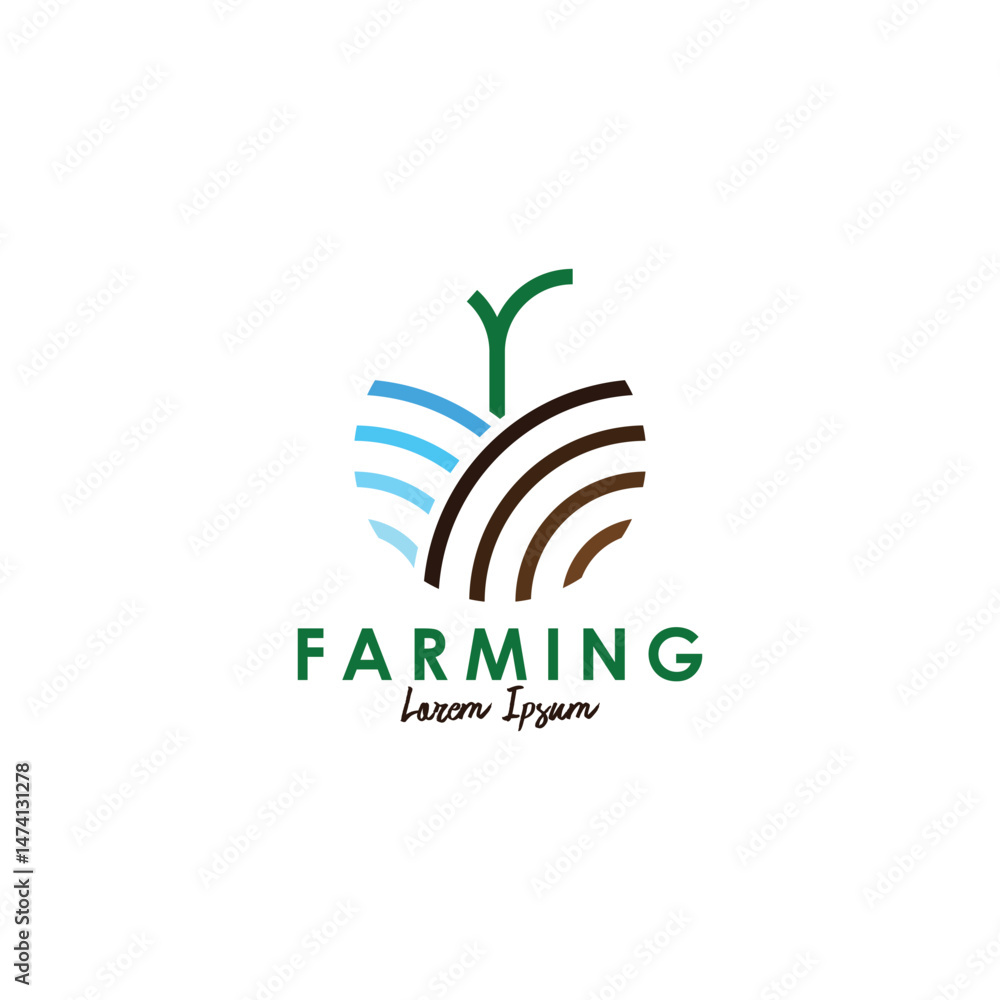 custom made wallpaper toronto digitalFarm agricultural logo design template