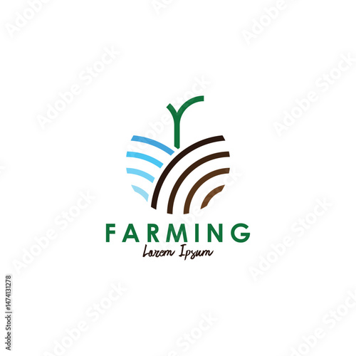 Wallpaper Mural Farm agricultural logo design template Torontodigital.ca