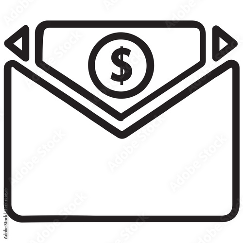 Bank Paper Icon, Financial Document, Banking Paperwork, Bank Statement, Transaction Record