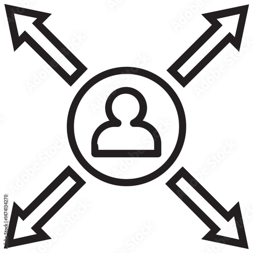 Affiliate Marketing Icon, Online Promotion Symbol, Commission-Based Sales, Digital Partnership, Referral Marketing