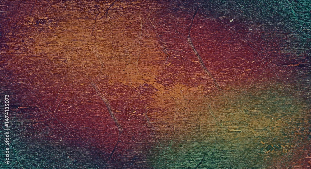 Obraz premium A colorful abstract painting with a lot of texture