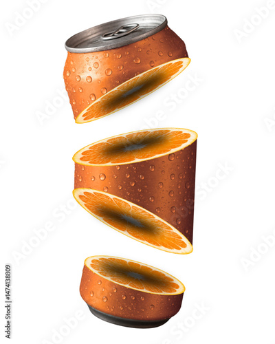 orange juice advertisement item