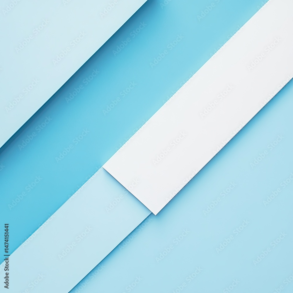 Abstract geometric design with light blue and white shapes Abstract geometric design with light blue and white shapes