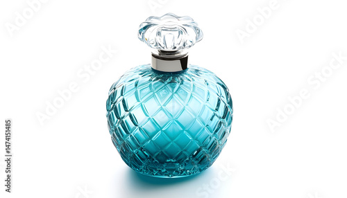 Obraz na płótnie Bottle of luxury perfume isolated on white w salonie