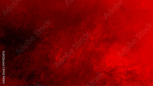Closeup of dark red background with black grunge, Dark red watercolor background, , Dark red background