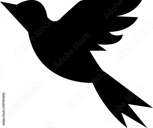 silhouette, flying, birds, wide, open, wings, vector, art, template, designs, icon, ink, grunge, afar, brush, hand-drawn, marker, crayons, icons, isolated, transparent background, mobile app, variatio