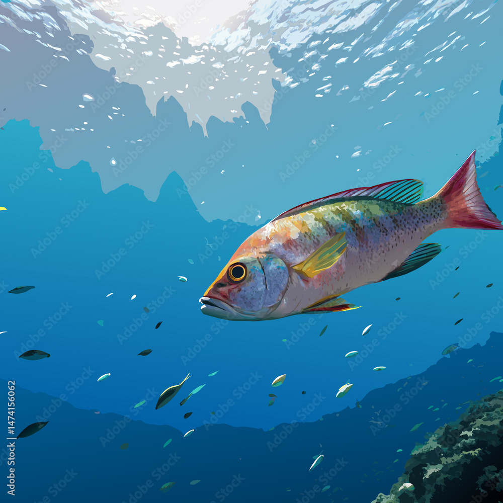 Fototapeta premium fish vector