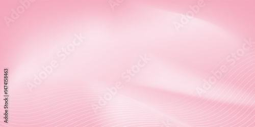 Abstract light pink sakura blossom color background. Vector simple and soft light horizontal backdrop. Blurred gentle gradient. Pastel pink smooth mesh y2k aesthetic. Minimal style. vector eps10