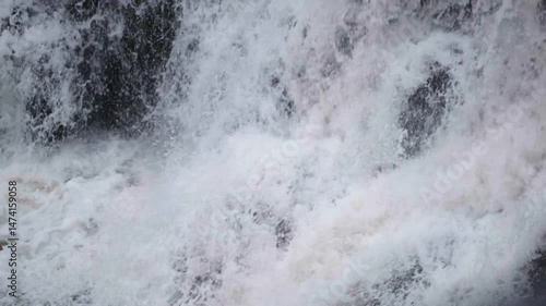 Wallpaper Mural Slowmotion of water splashing in the waterfall Torontodigital.ca