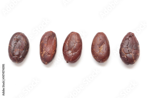 Wallpaper Mural Cocoa beans isolated on white background Torontodigital.ca