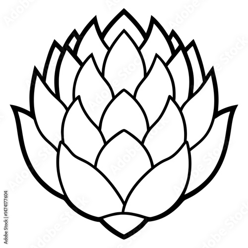 Stylized Artichoke Vector Illustration