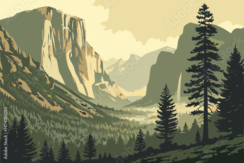 144 scenic california landscapes, misty pine forests, volcanic mountains, natural landscapes, cinematic dramatic lighting, digital art, 8K resolution