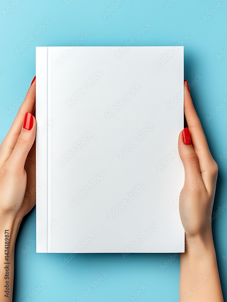 Obraz premium Gentle Hands, Blank Canvas: A Story Waiting to be Told