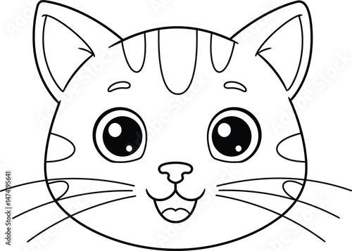 Cute Cartoon Cat Illustration