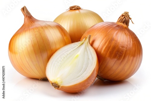 Wallpaper Mural onions on a white background Torontodigital.ca