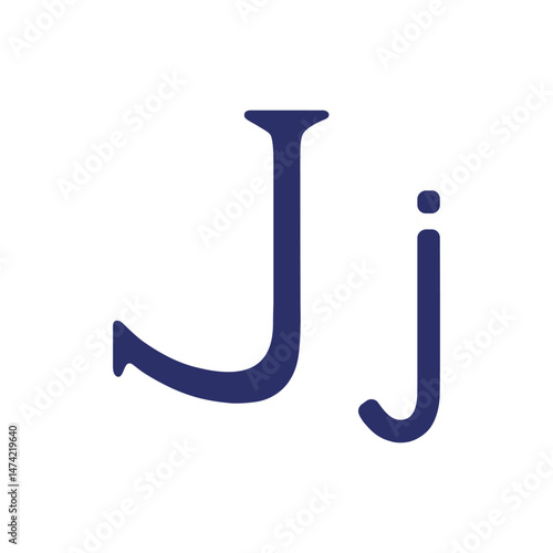 English letter (uppercase and lowercase) isolated on white background