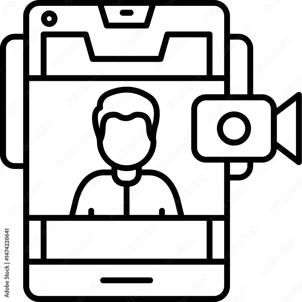 Video Calling Icon Video Calling Icon