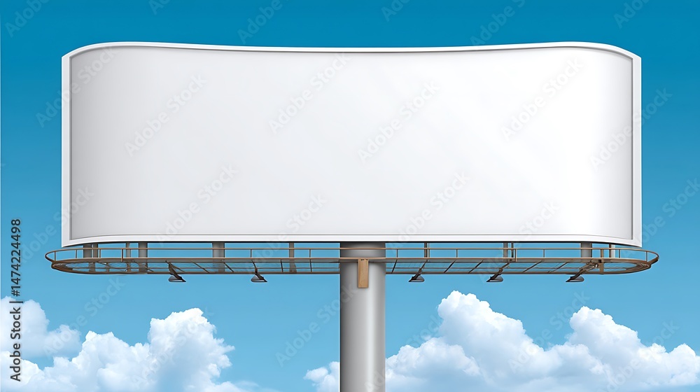 Obraz premium Blank Billboard: Sky High Potential