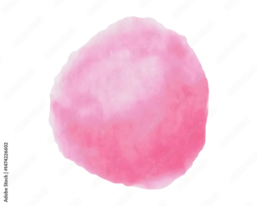 Fototapeta premium Watercolor Brush Stroke, stain, splash, background. Vector. Isolated. Red