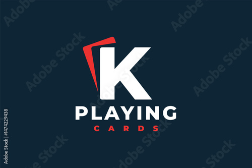 playing card letter K logo