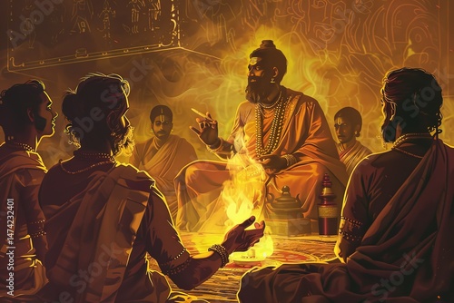 Guru Purnima Celebration in India of Honoring Gurus with Devotion and Spirituality