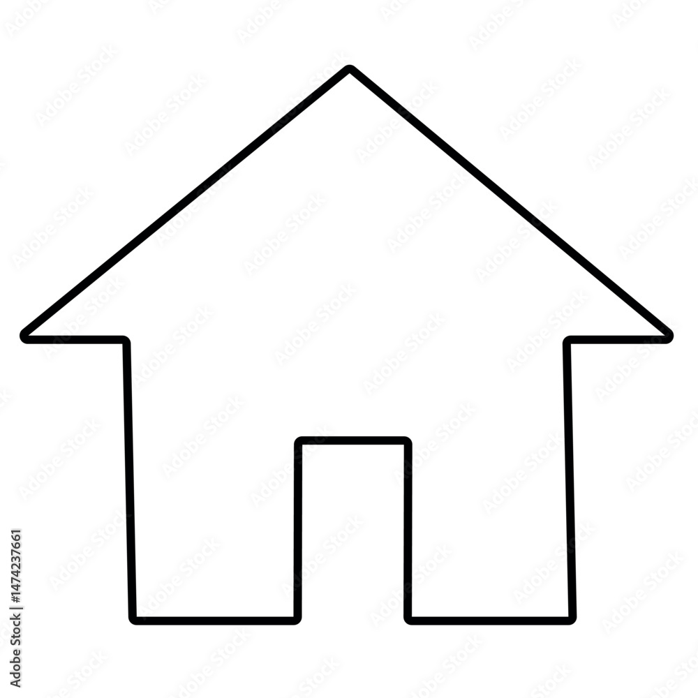 House Icon, Home Line Icon, House Vector, Black Home, House Icon, Flat House Icon, Transparent Background House Icon, Minimal House Icon, Modern Home Icon, Simple Line House Icon, Real Estate Icon Fla