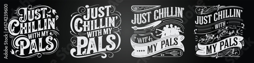 Chalk Typography and Jungle Friends – A Whimsical Poster Set