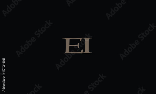 EI,IE,E,I abstract, letters, logo, monogram, style, symbols, ambitions, icons, 
