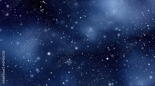 Wallpaper Mural Cold winter night sky with snowflakes and grain noise creating peaceful atmosphere Torontodigital.ca