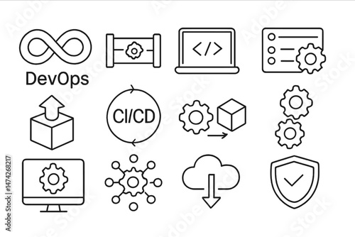 Vector illustration of API integration concepts showcasing connection between devices and cloud services