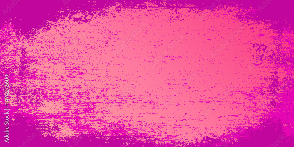 Fototapeta premium Pink orange polka dots gradient halftone background. Pop art cartoon dot texture with comic graphic design, Horizontal abstract pattern wall for cover digital technology.