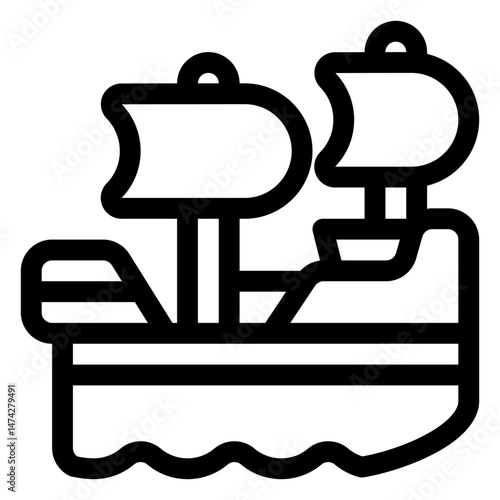 pirate ship icon